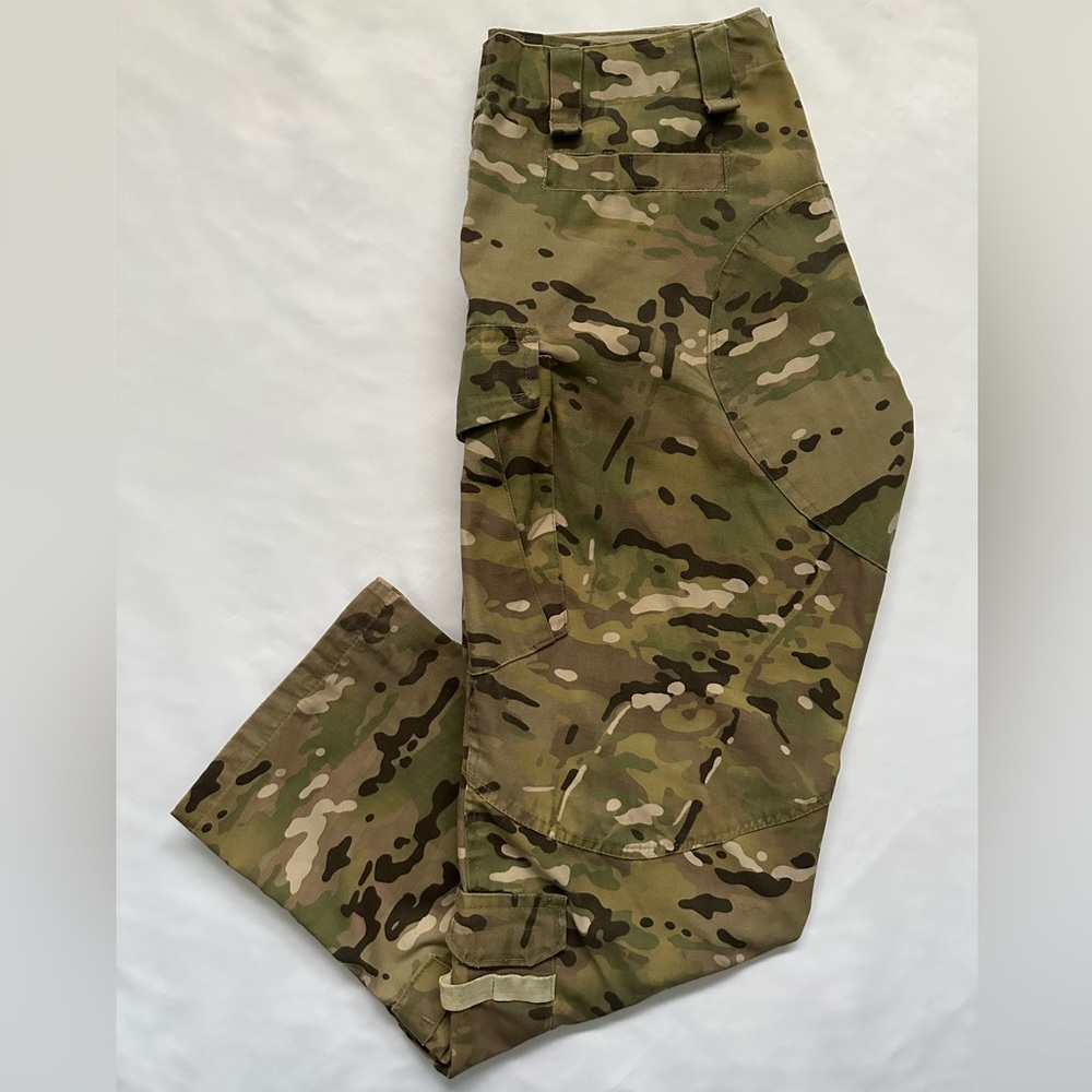 Military Streetwear Beige Camo Cargo Utility Pants